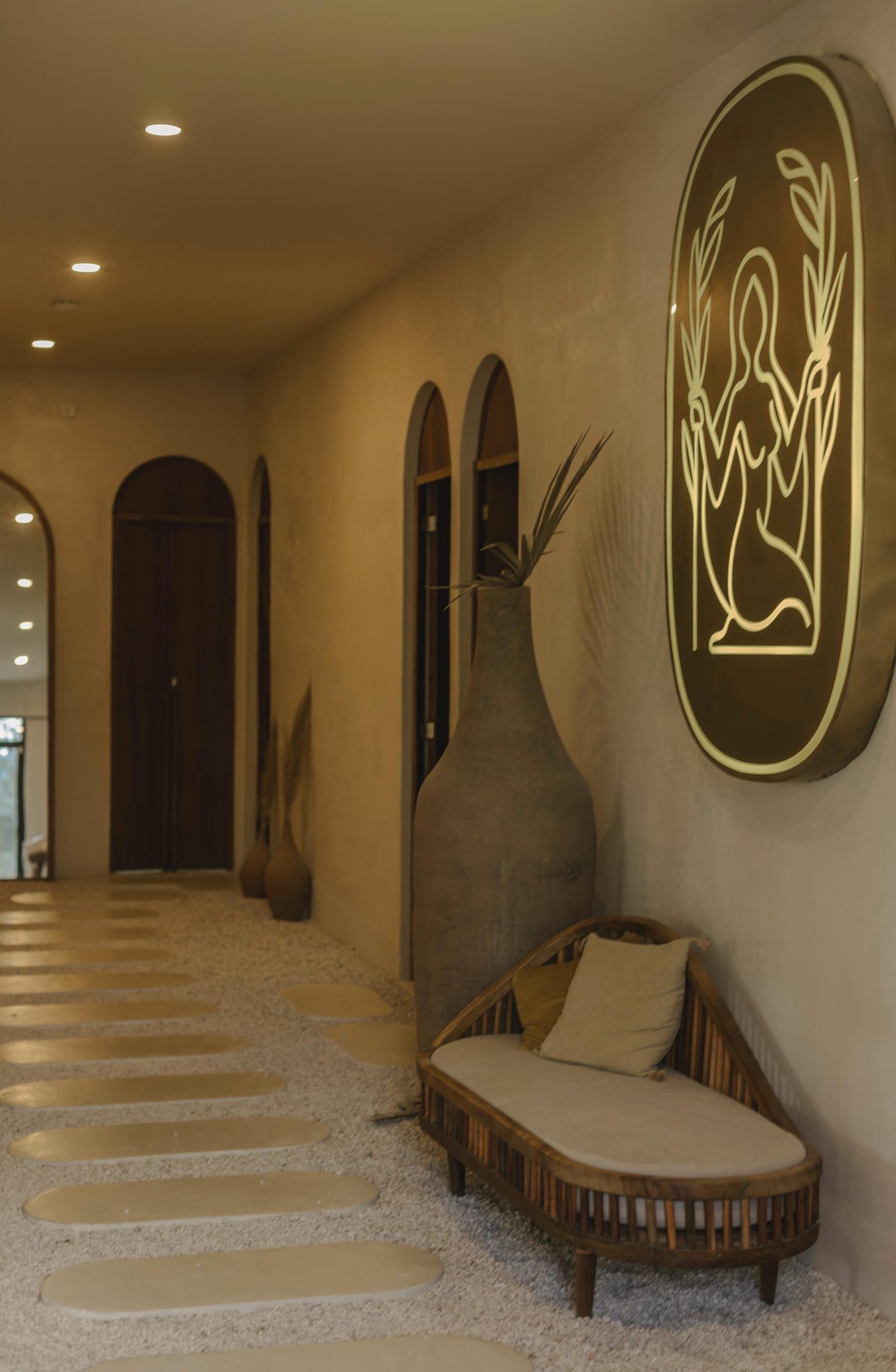 Casa Venus hallway with arches